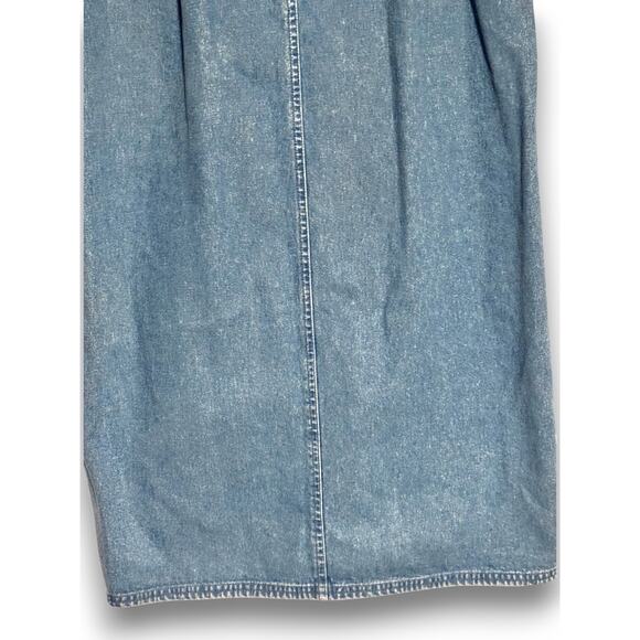 Vintage Charter Club Denim Maxi Skirt Size 10 Made in British Hong Kong - Picture 3 of 8